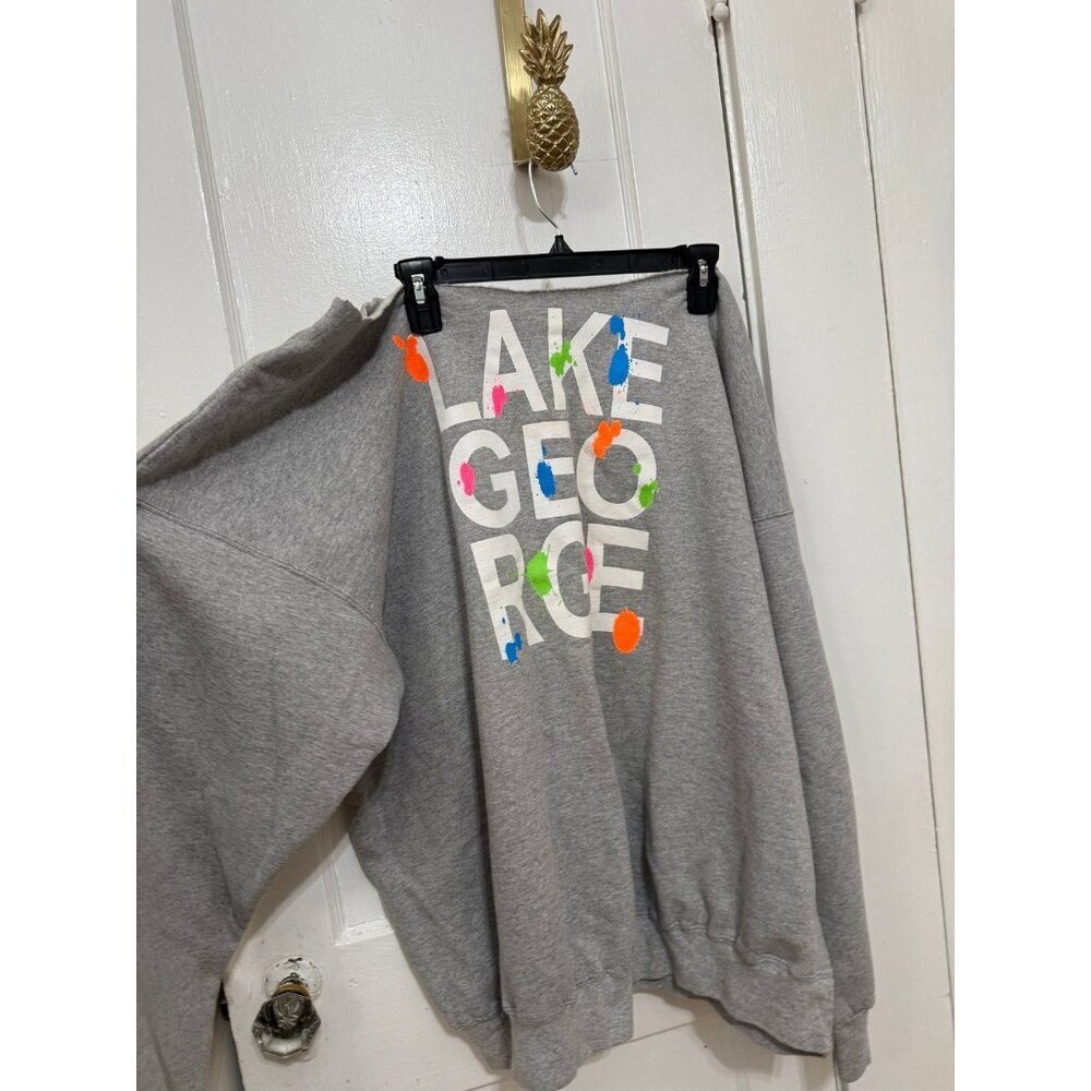 Lake George Paint Splatter Graphic Sweatshirt